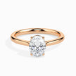 Oval Cut Solitaire Lab-Grown Diamond Gold Ring