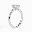 Emerald Cut Solitaire Lab-Grown Diamond Gold Ring