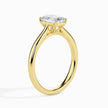 Emerald Cut Solitaire Lab-Grown Diamond Gold Ring