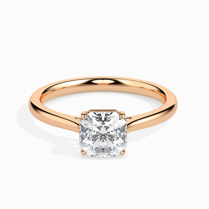 Radiant Cut Solitaire Lab-Grown Diamond Gold Ring
