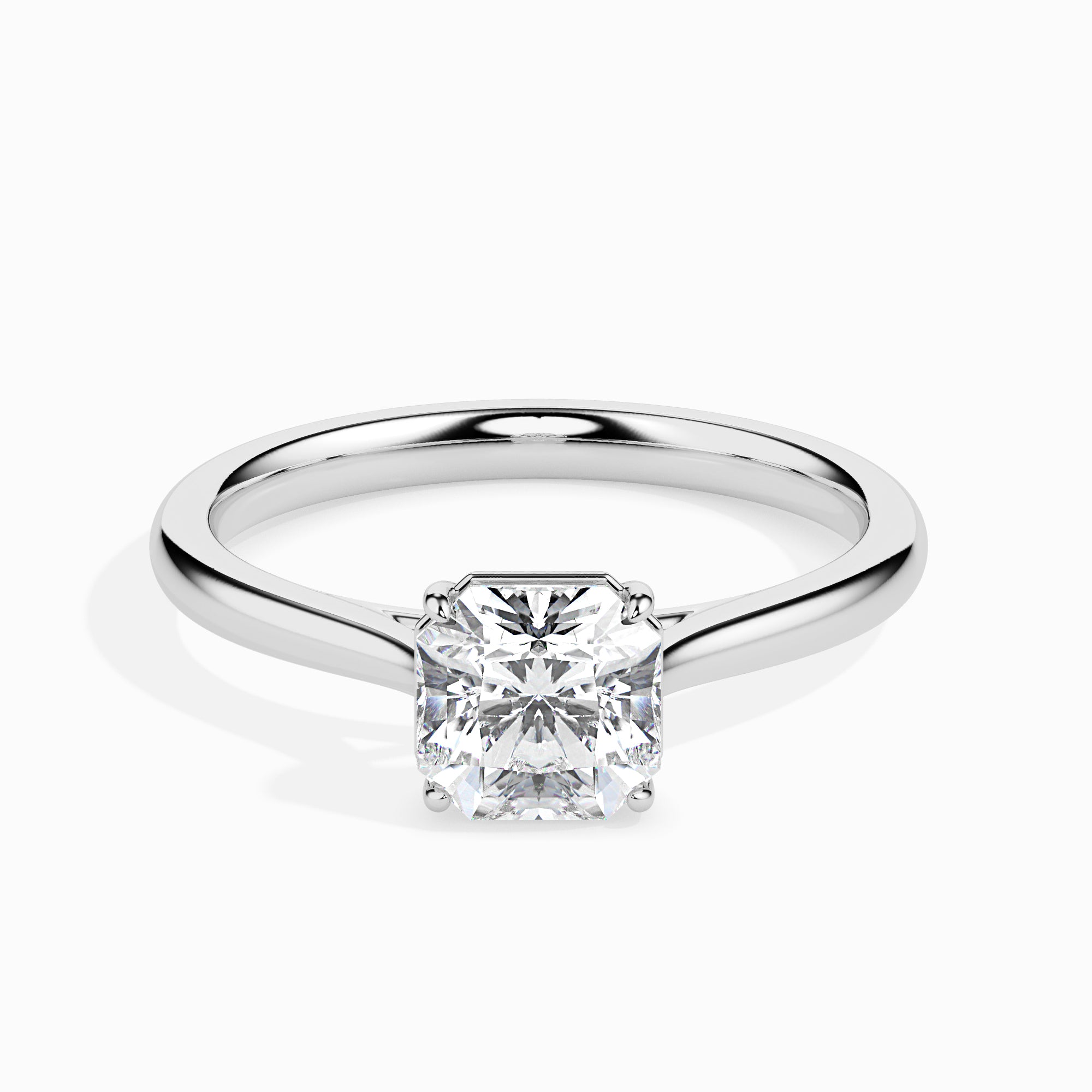 Radiant Cut Solitaire Lab-Grown Diamond Gold Ring