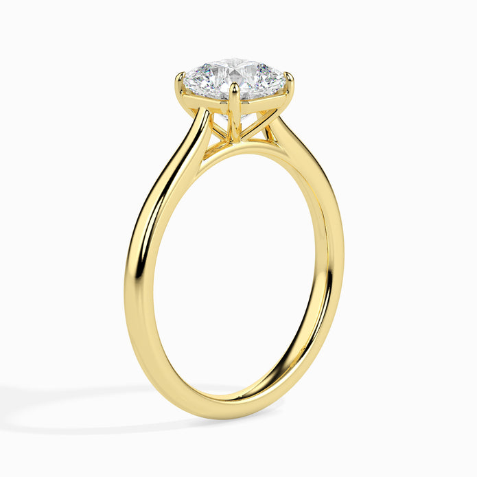 Radiant Cut Solitaire Lab-Grown Diamond Gold Ring