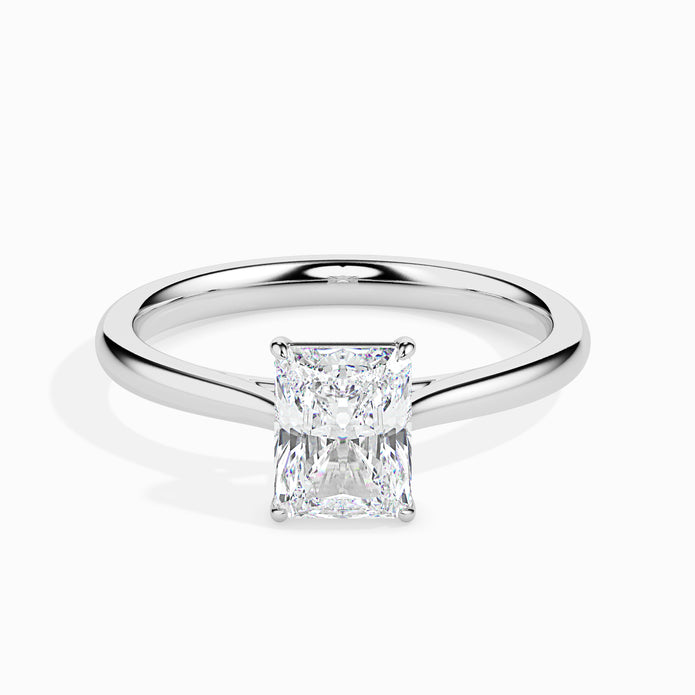 Radiant Solitaire Lab-Grown Diamond Gold Ring