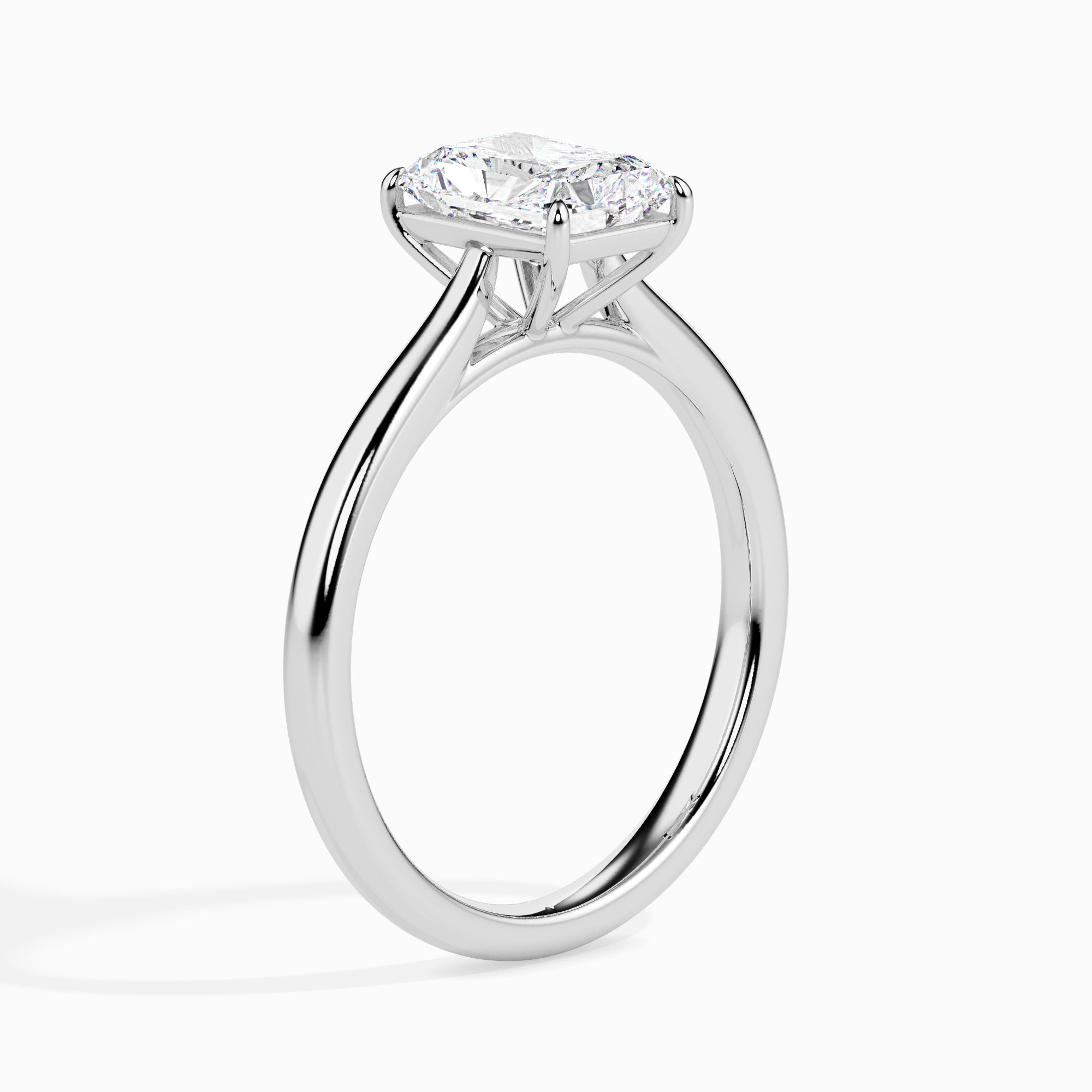 Radiant Solitaire Lab-Grown Diamond Gold Ring