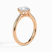 Heart Cut Solitaire Lab-Grown Diamond Gold Ring