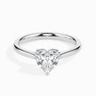 Heart Cut Solitaire Lab-Grown Diamond Gold Ring