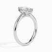 Marquise Cut Solitaire Lab-Grown Diamond Gold Ring