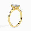 Marquise Cut Solitaire Lab-Grown Diamond Gold Ring