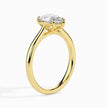 Pear Cut Solitaire Lab-Grown Diamond Gold Ring
