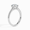 Round Cut Prong Set Lab-Grown Diamond Gold Ring