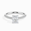 Radiant Prong Set Lab-Grown Diamond Gold Ring