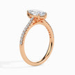 Marquise Cut Prong Set Lab-Grown Diamond Gold Ring