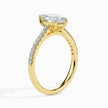 Marquise Cut Prong Set Lab-Grown Diamond Gold Ring