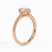 Pear Cut Prong Set Lab-Grown Diamond Gold Ring