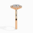 Radiant Halo Lab-Grown Diamond Gold Ring