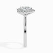 Heart Cut Halo Lab-Grown Diamond Gold Ring