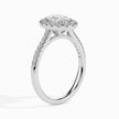 Oval Cut Halo Lab-Grown Diamond Gold Ring