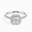 Radiant Halo Lab-Grown Diamond Gold Ring