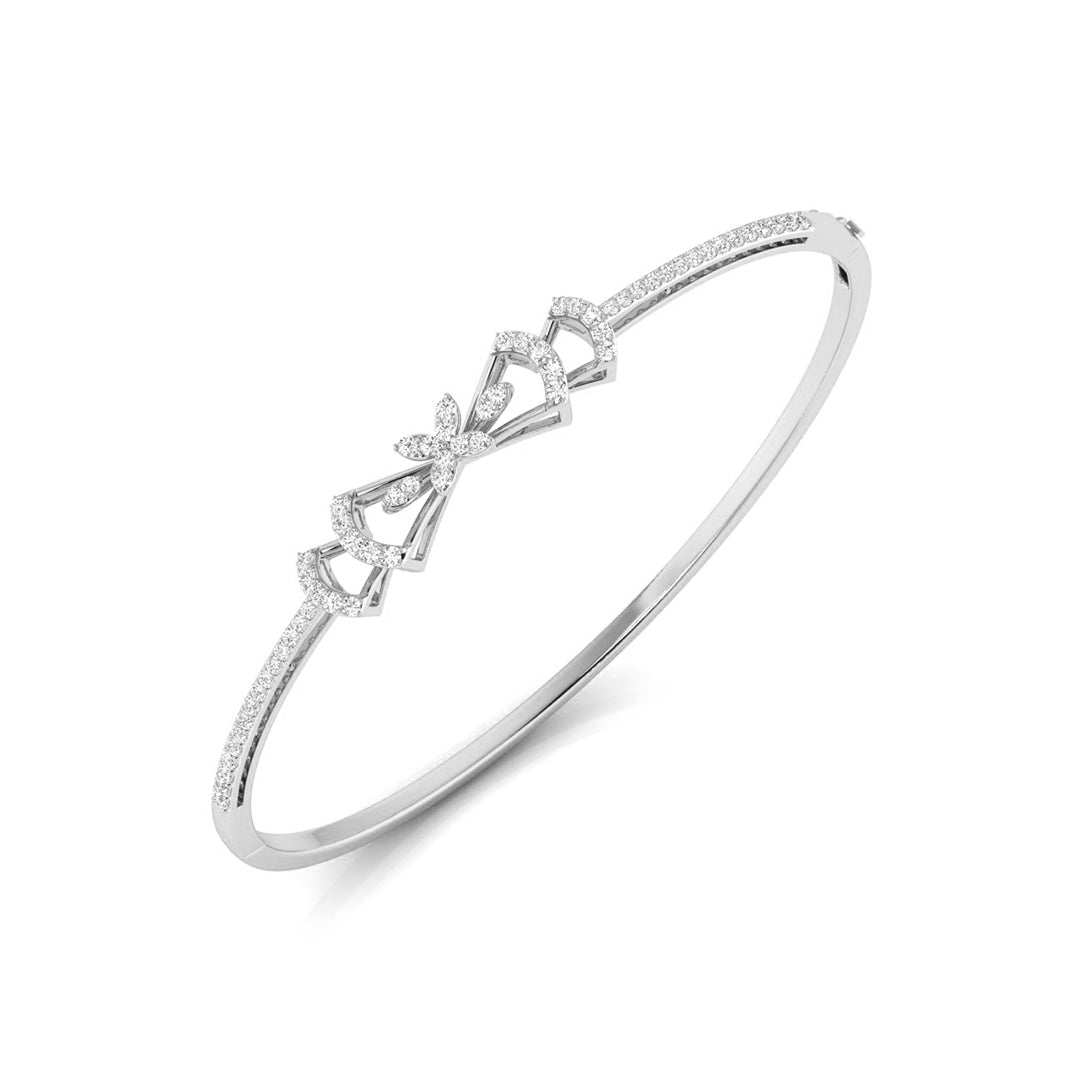 0.65Ct Butterfly Design Lab-Grown Diamond Gold Bracelet