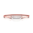 0.64Ct Lattice Link Lab-Grown Diamond Gold Bracelet