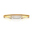 0.64Ct Lattice Link Lab-Grown Diamond Gold Bracelet