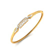 0.64Ct Lattice Link Lab-Grown Diamond Gold Bracelet