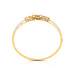 0.81Ct Floral Cluster Drop Style Lab-Grown Diamond Gold Bracelet