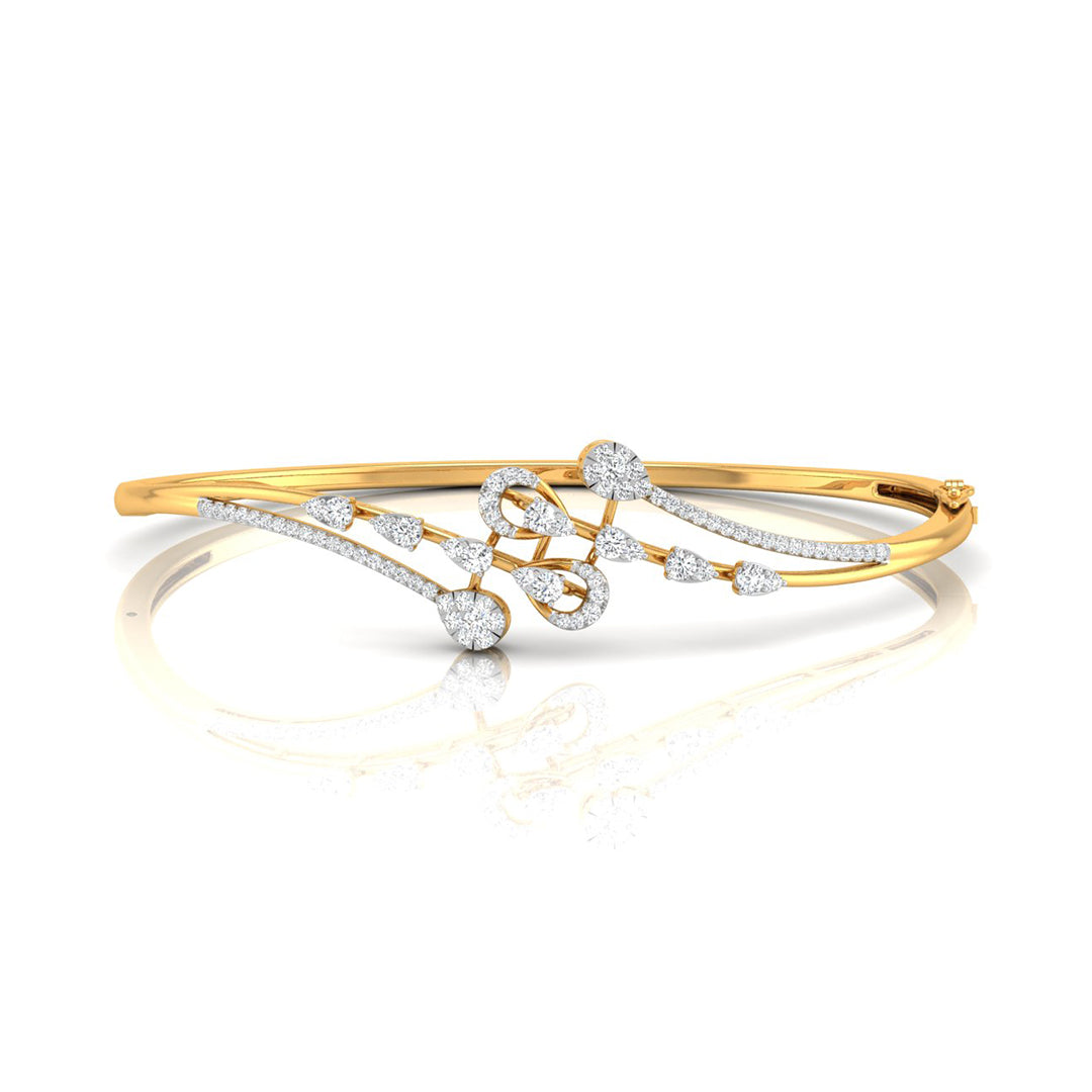 0.78Ct Split Lab-Grown Diamond Gold Bracelet