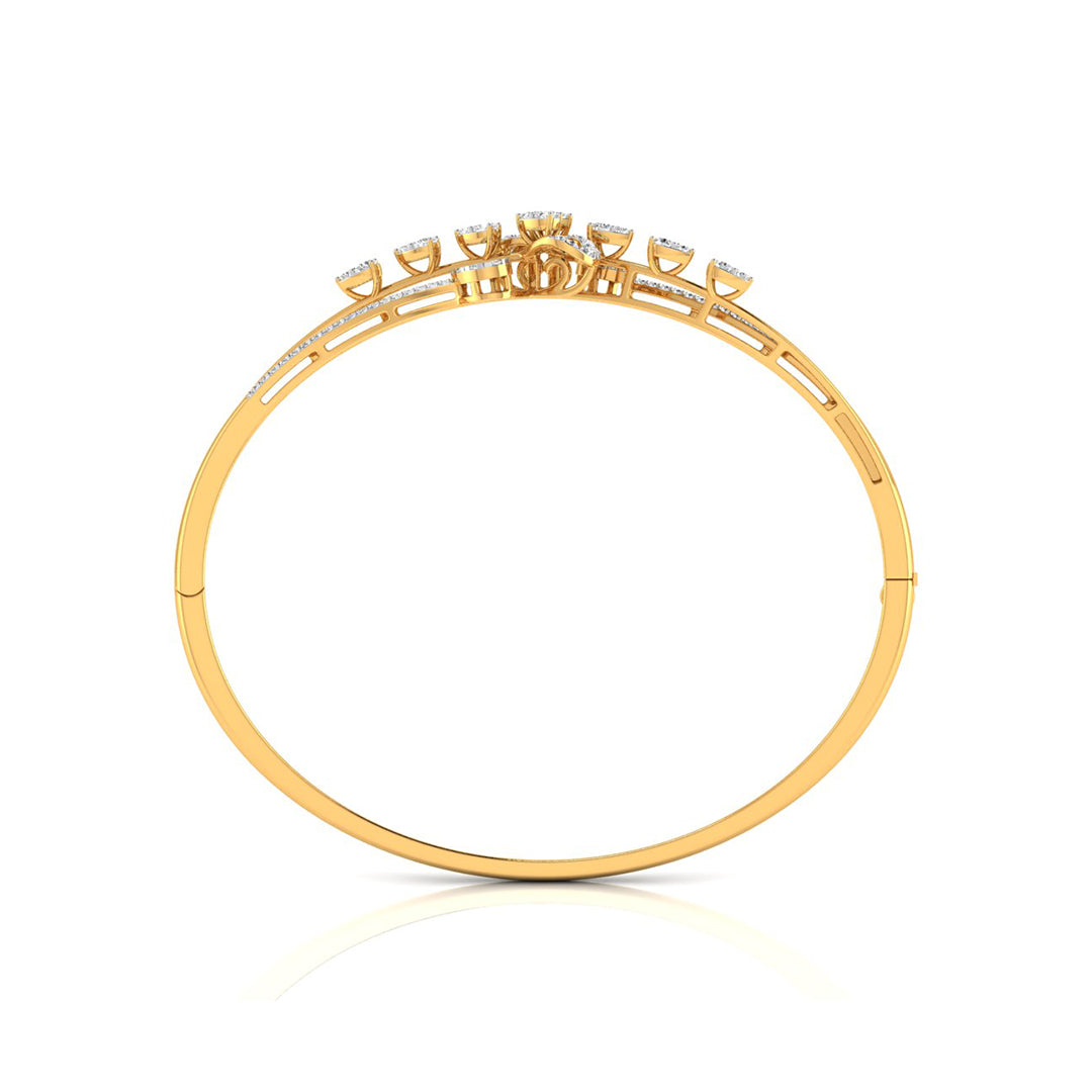 0.78Ct Split Lab-Grown Diamond Gold Bracelet