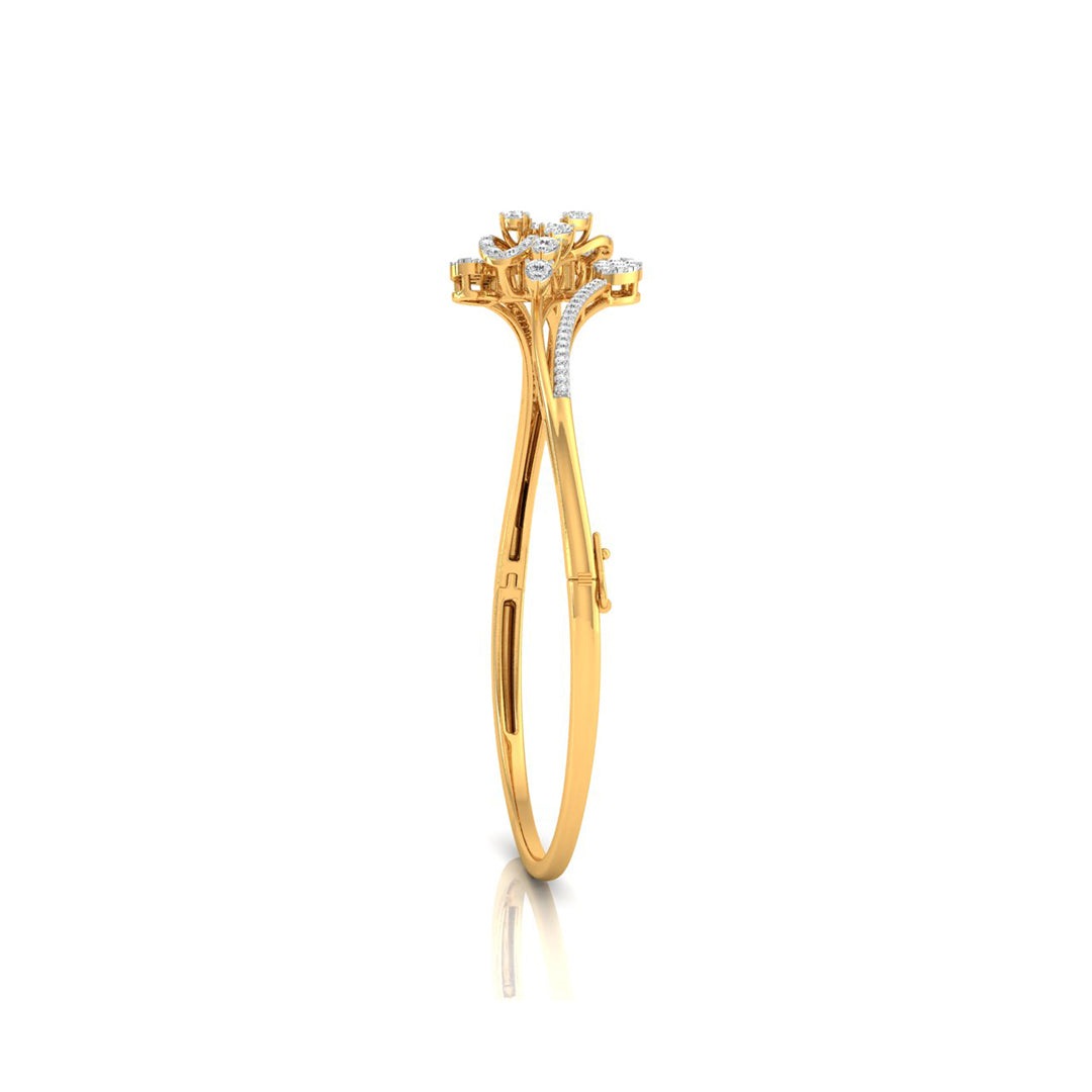 0.78Ct Split Lab-Grown Diamond Gold Bracelet