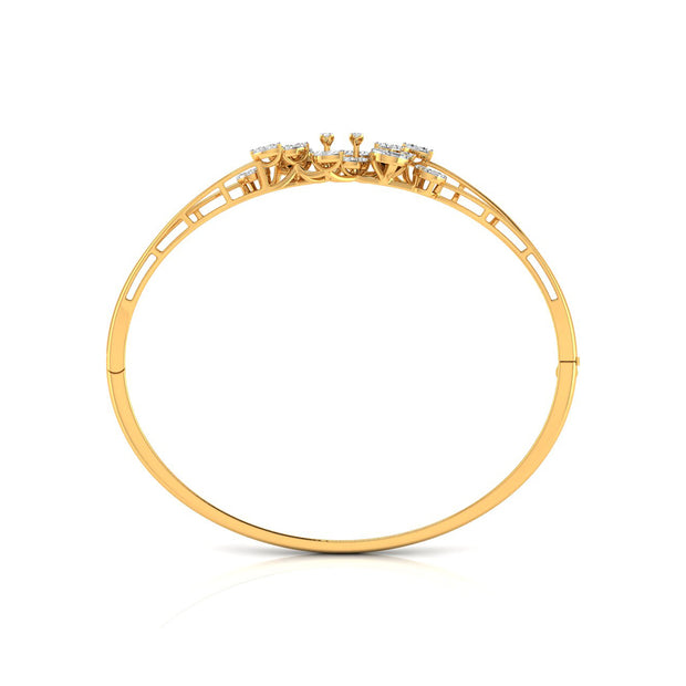 0.84Ct Prong Set Lab-Grown Diamond Gold Bracelet