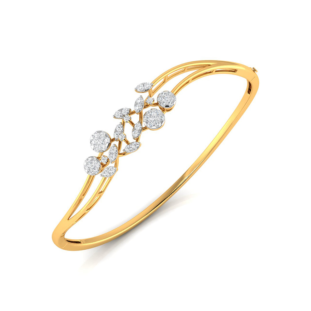 0.84Ct Prong Set Lab-Grown Diamond Gold Bracelet