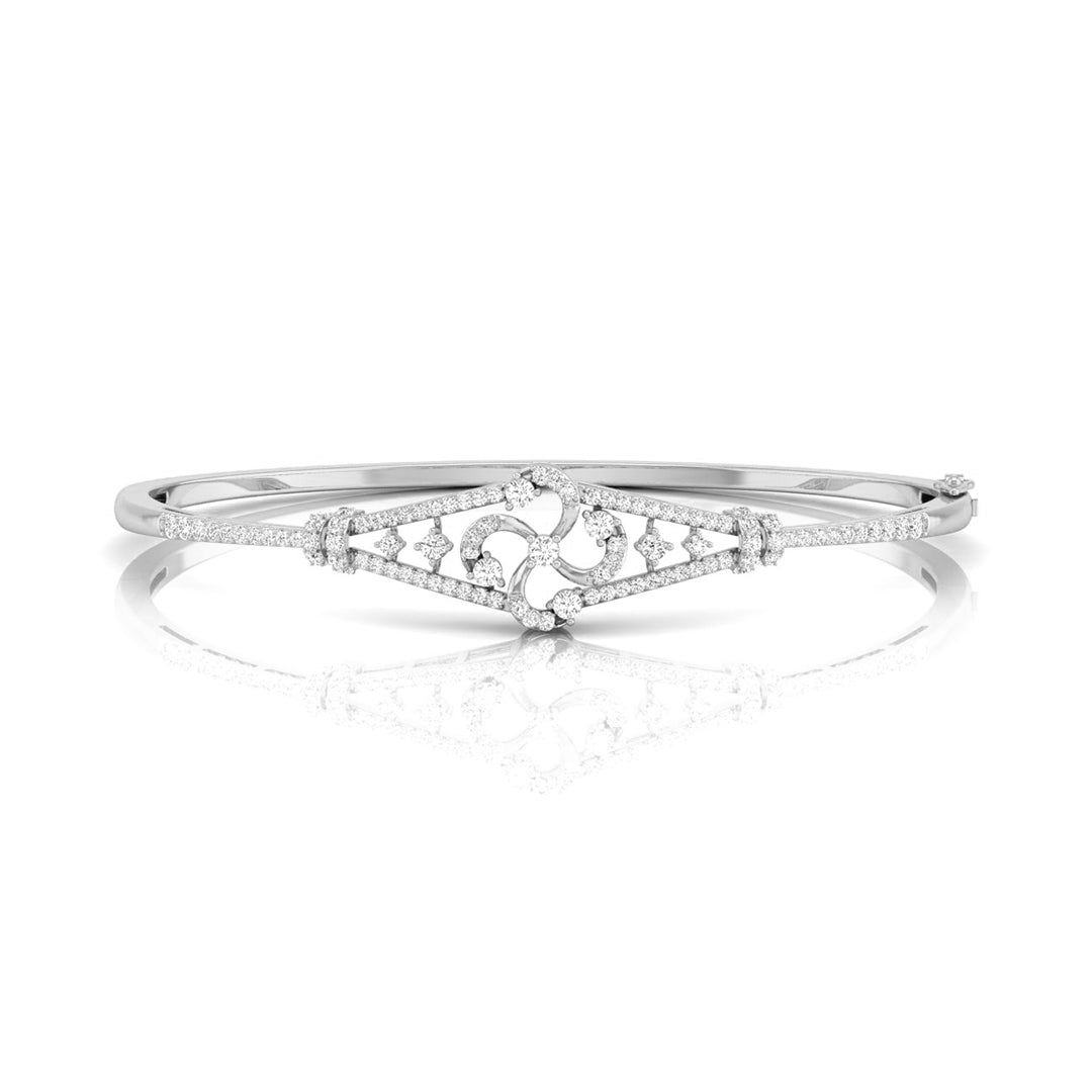 0.74Ct Rose Lattice Lab-Grown Diamond Gold Bracelet