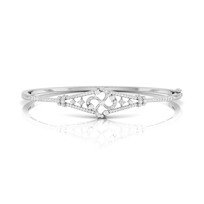 0.74Ct Rose Lattice Lab-Grown Diamond Gold Bracelet