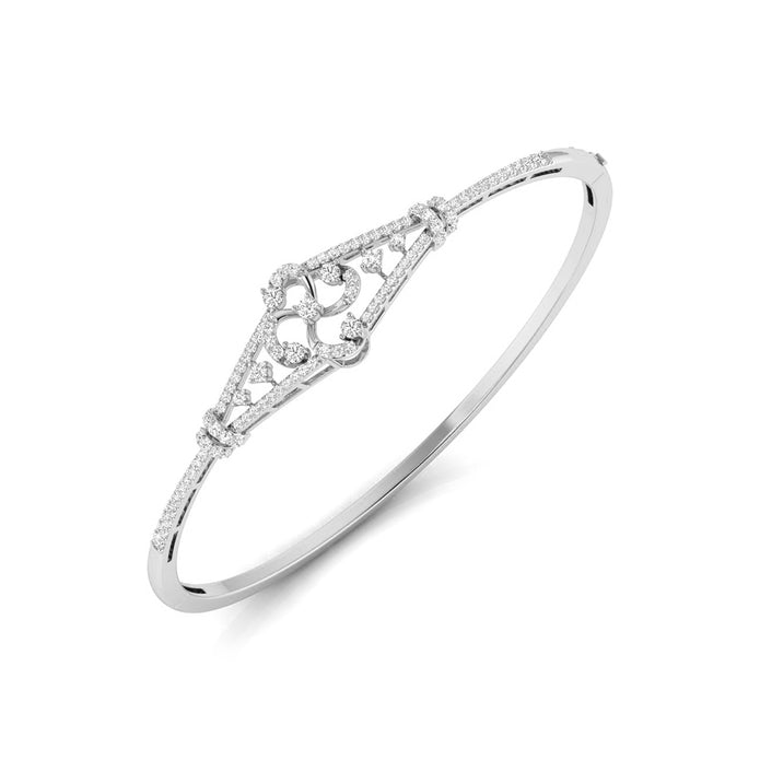 0.74Ct Rose Lattice Lab-Grown Diamond Gold Bracelet
