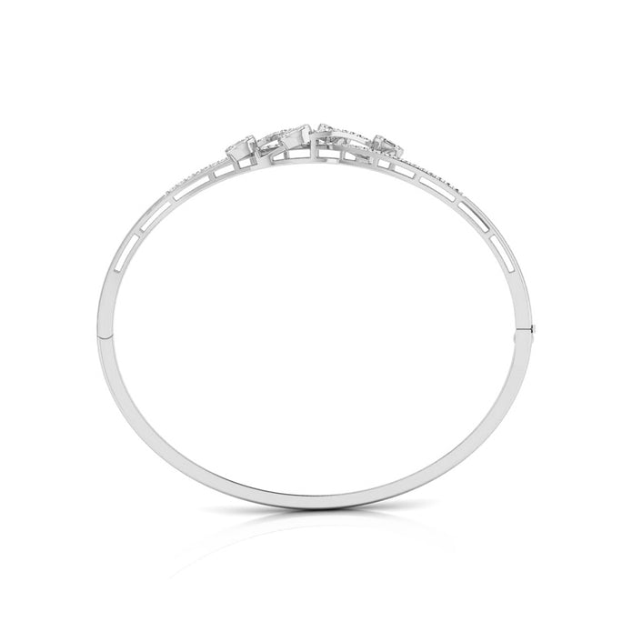 0.73Ct Crossover Pave Set Lab-Grown Diamond Gold Bracelet
