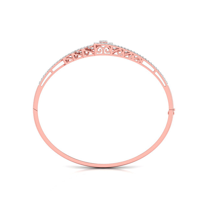 0.91Ct Pave Set Lab-Grown Diamond Gold Bracelet