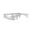 0.76Ct Floral Cluster Lab-Grown Diamond Gold Bracelet