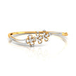 0.76Ct Floral Cluster Lab-Grown Diamond Gold Bracelet