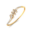 0.76Ct Floral Cluster Lab-Grown Diamond Gold Bracelet