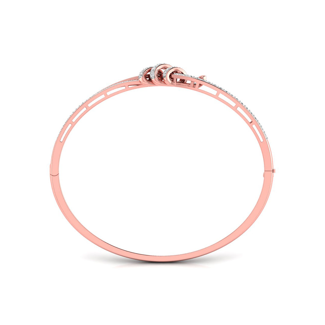 0.62Ct Wrap Pavé Set Lab-Grown Diamond Gold Bracelet