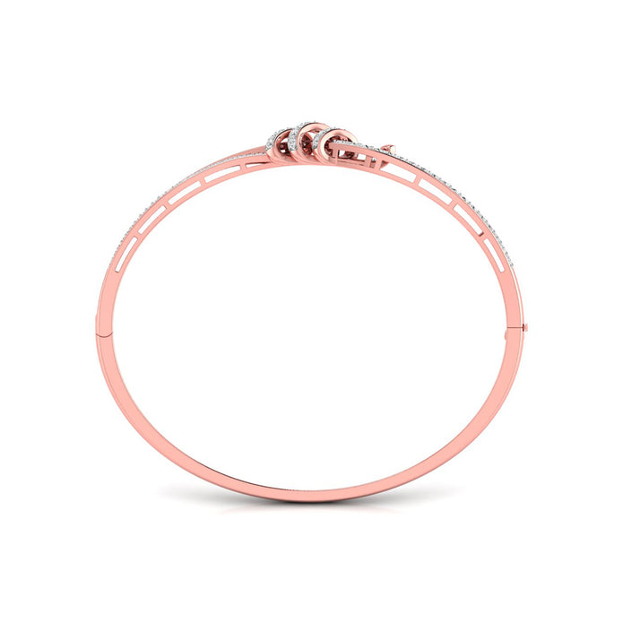 0.62Ct Wrap Pavé Set Lab-Grown Diamond Gold Bracelet