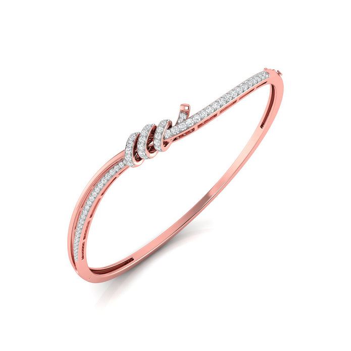 0.62Ct Wrap Pavé Set Lab-Grown Diamond Gold Bracelet