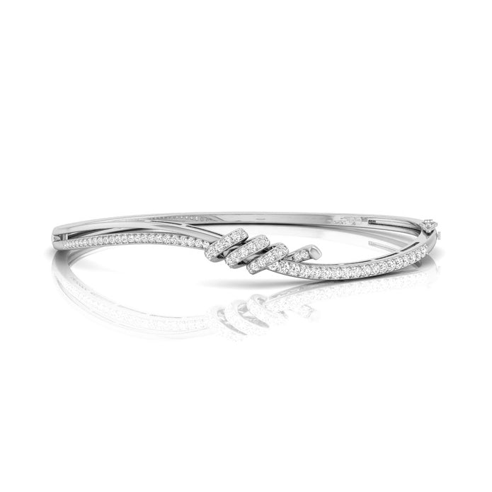 0.62Ct Wrap Pavé Set Lab-Grown Diamond Gold Bracelet