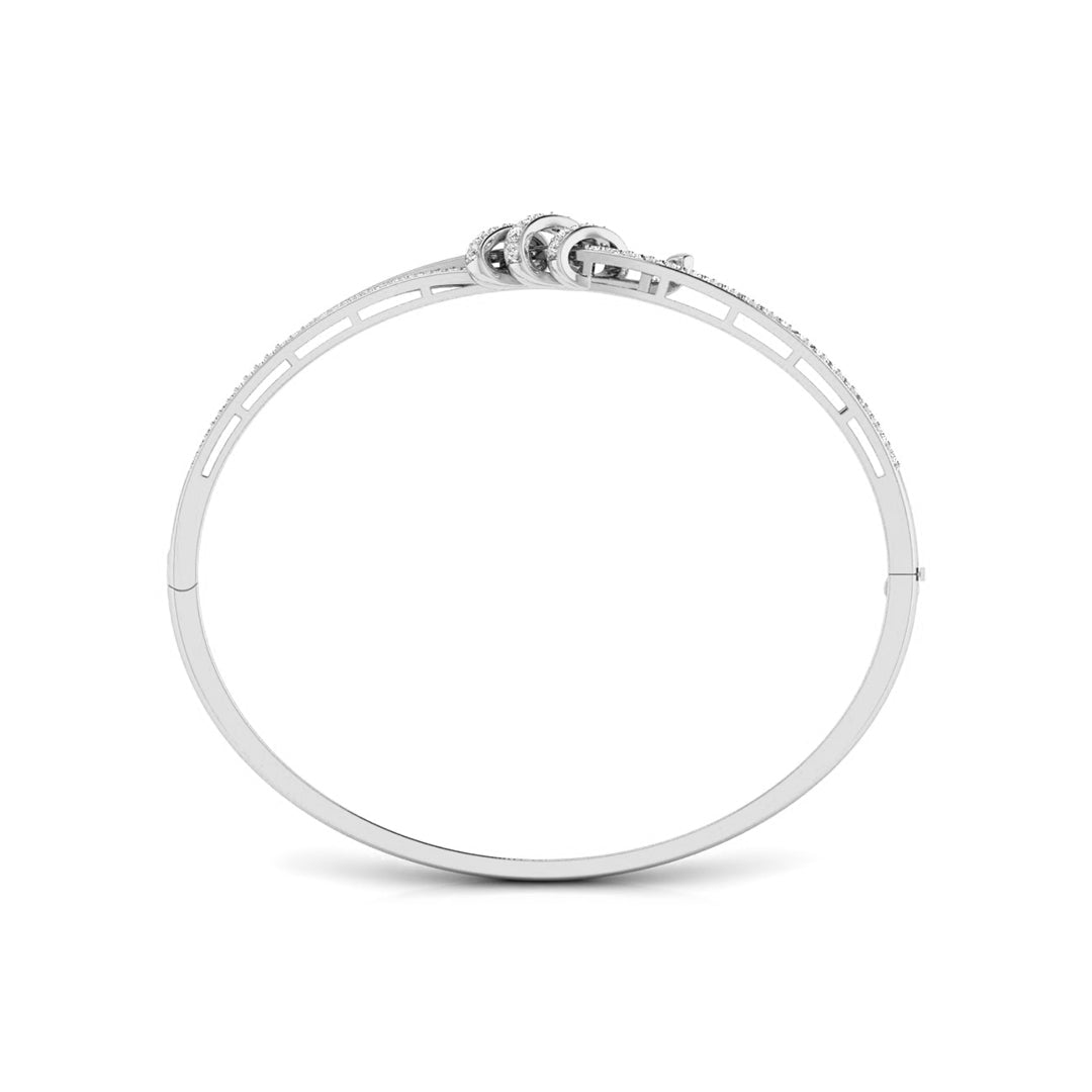 0.62Ct Wrap Pavé Set Lab-Grown Diamond Gold Bracelet