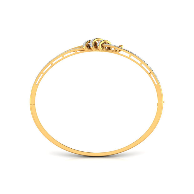 0.62Ct Wrap Pavé Set Lab-Grown Diamond Gold Bracelet