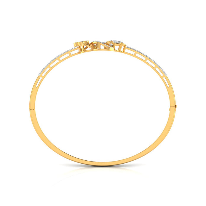 0.72Ct Clover Cluster Lab-Grown Diamond Gold Bracelet