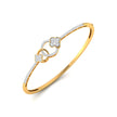 0.72Ct Clover Cluster Lab-Grown Diamond Gold Bracelet