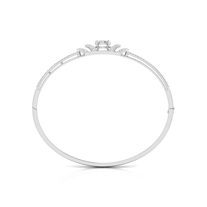 0.73Ct Cluster Lab-Grown Diamond Gold Bracelet