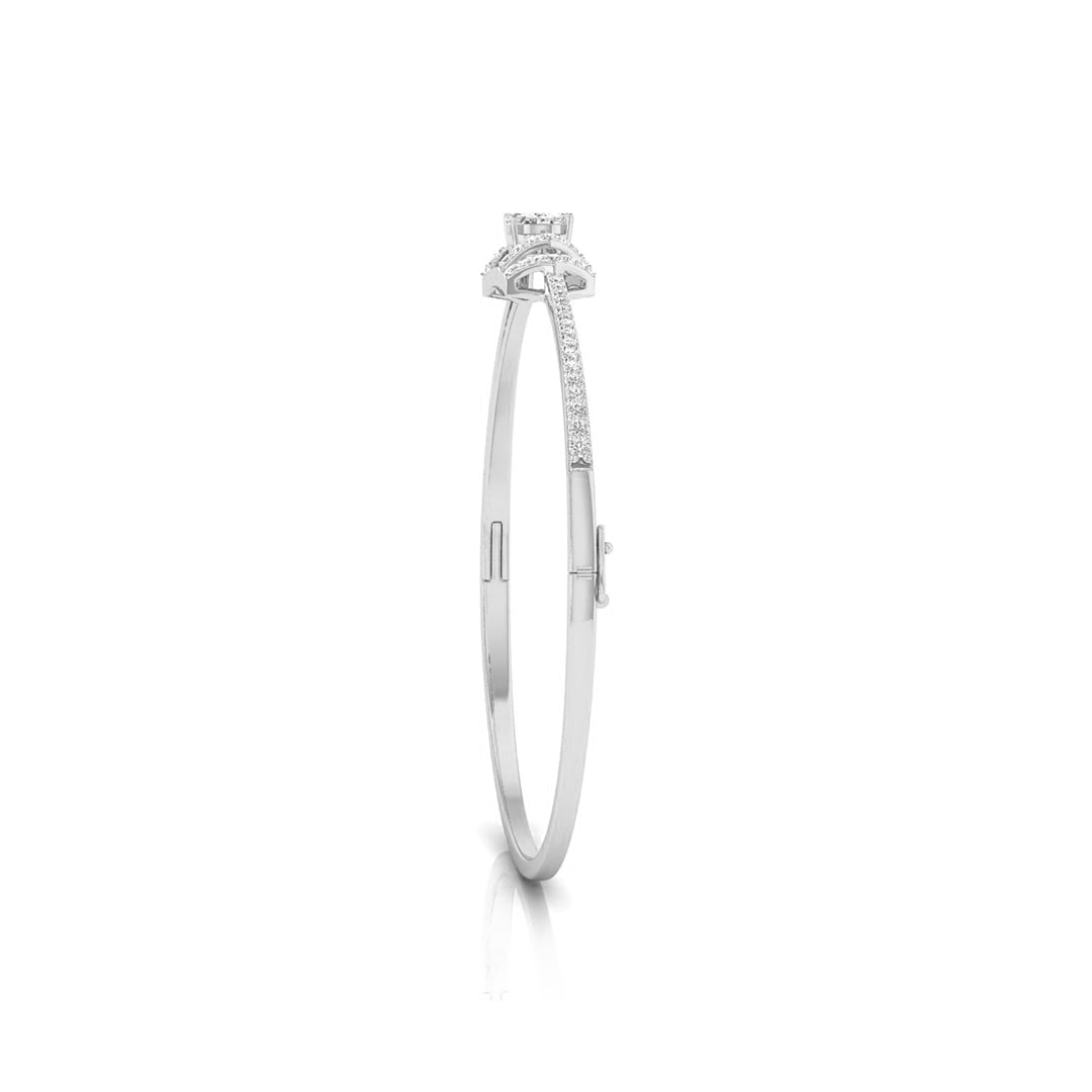 0.73Ct Cluster Lab-Grown Diamond Gold Bracelet